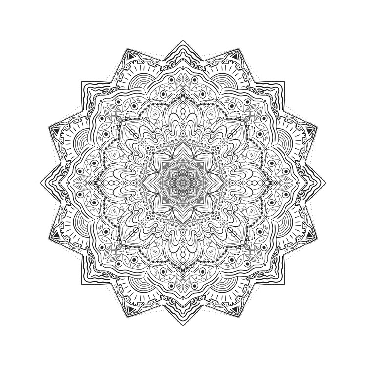 Poster Intricate Mandala