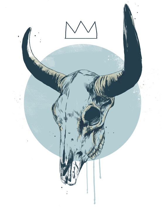 Poster Bull skull