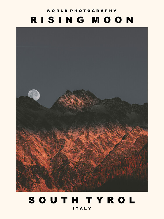 Αφίσα Rising Moon (South Tyrol, Italy)