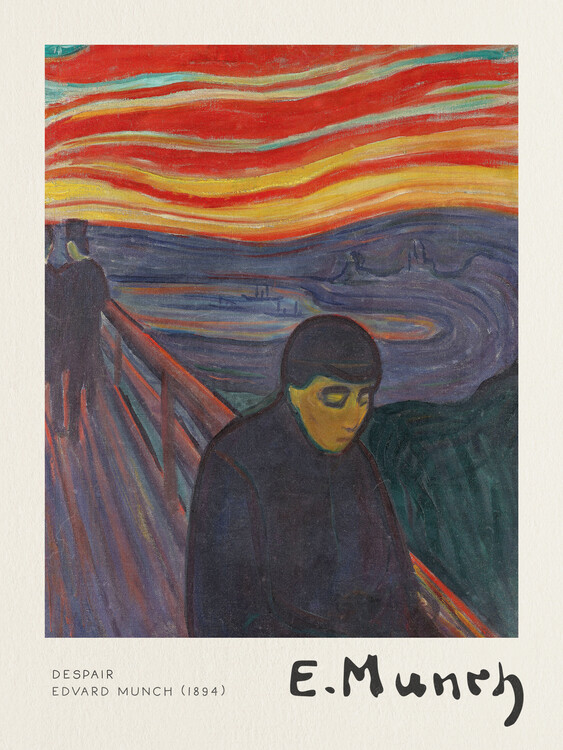 Obraz na plátně Despair - Edvard Munch