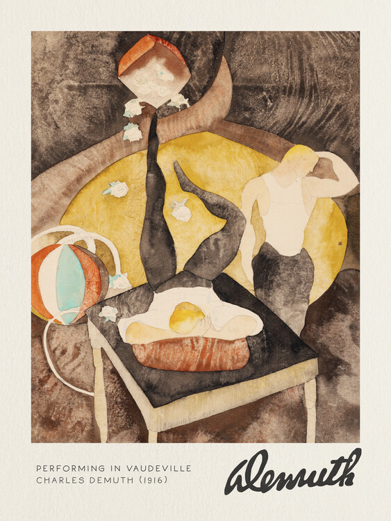 Canvas Print Performing in Vaudeville - Charles Demuth