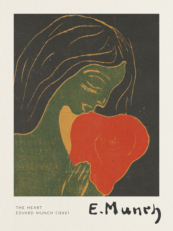 Plakát The Heart - Edvard Munch