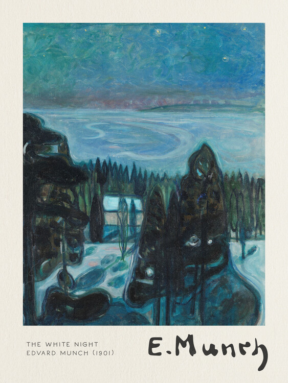 Poster The White Night - Edvard Munch