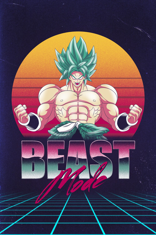 Плакат Beast Mode Saiyan