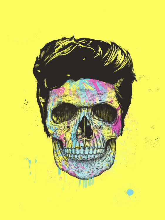 Poster Color your skull