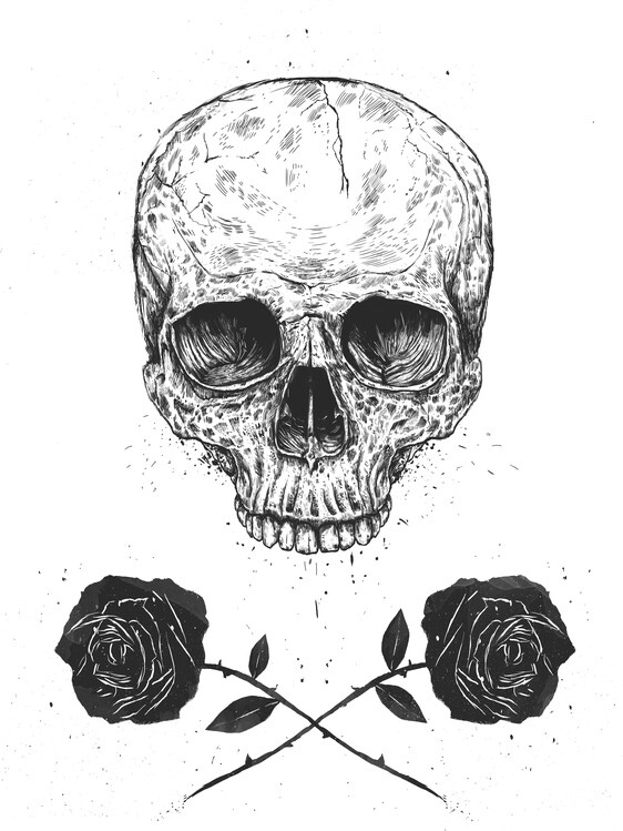 Poster Skull N' Roses