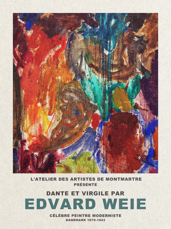 Плакат Dante & Virgil (1) - Edvard Weie Exhibition