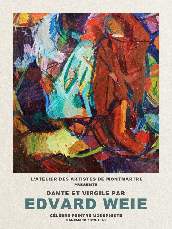 Плакат Dante & Virgil (2) - Edvard Weie Exhibition