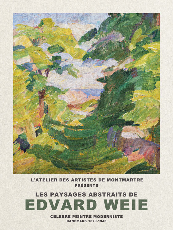 Плакат Abstract Landscape (1) - Edvard Weie Exhibition