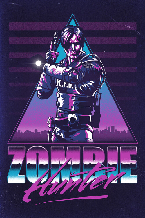 Canvas Print Zombie Hunter