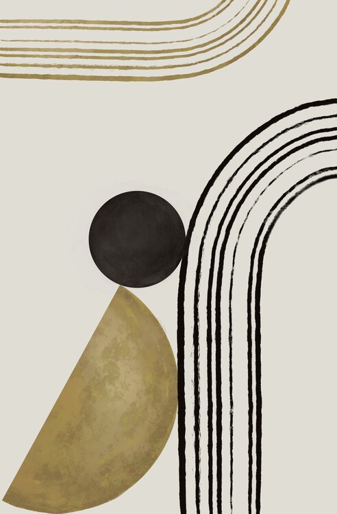 Poster Abstract shapes & lines