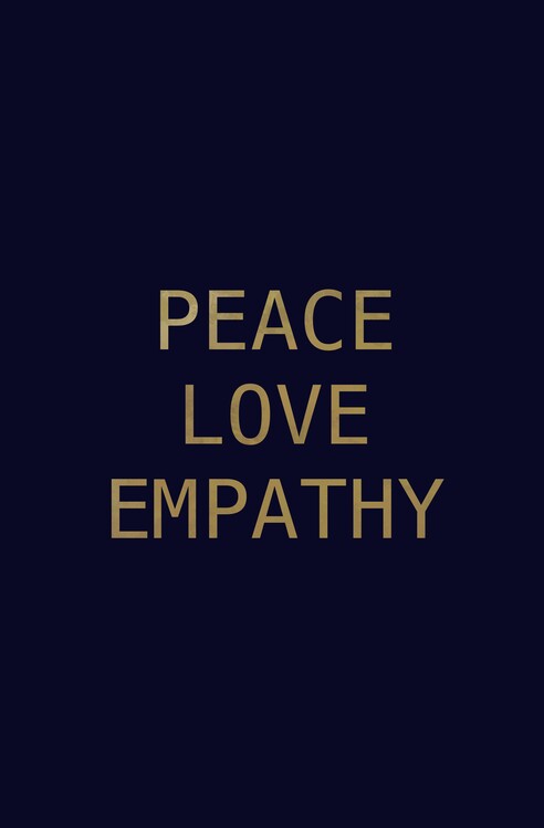 Poster Peace, love & empathy