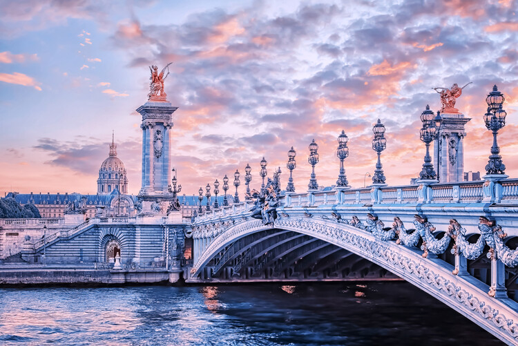 Plakát Pink Paris