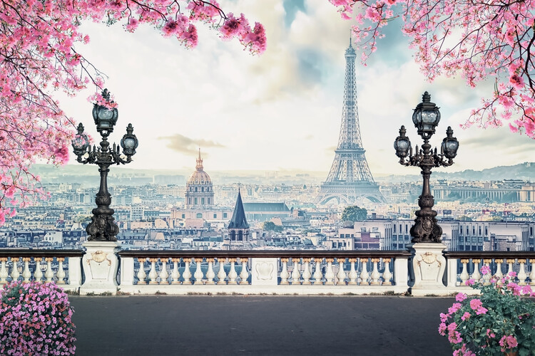 Plakát Sakura In Paris