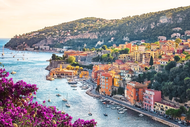 Poster French Riviera Coastline