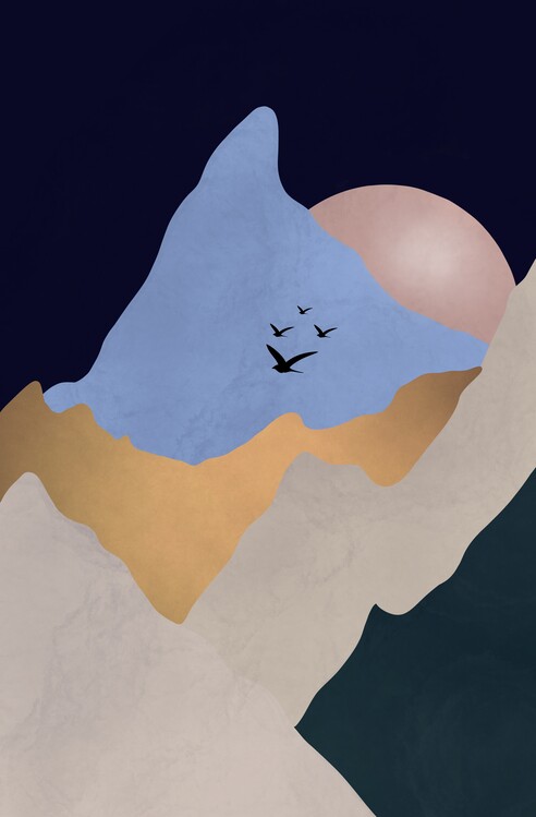 Poster Abstract mountain #2
