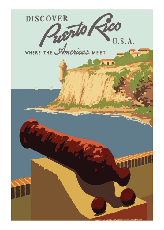 Плакат Vintage Travel Poster Puerto Rico