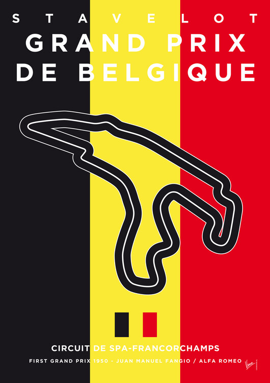 Poster 1950 Francorchamps