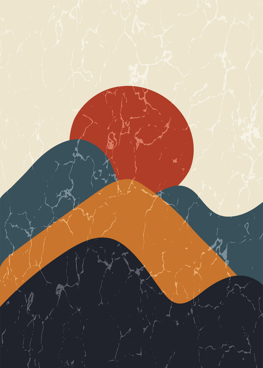 Canvas Print Abstract Sun