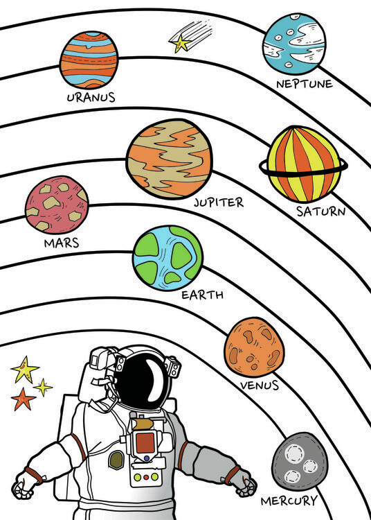 Принти на полотні Galaxy Planet