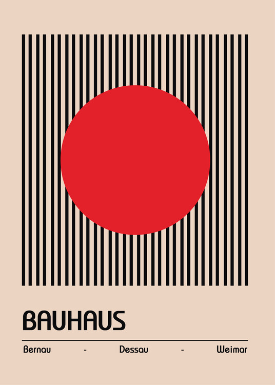 Plakát Bauhaus Red
