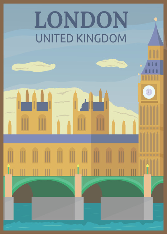 Poster London United Kingdom
