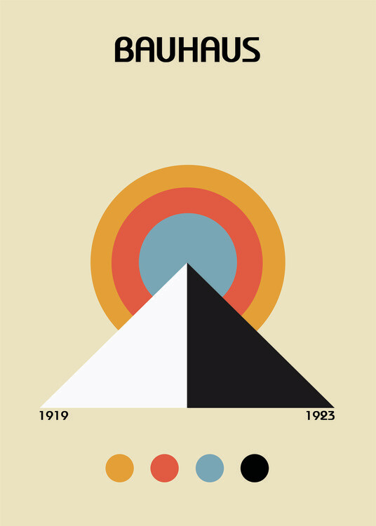Poster Bauhaus Pyramid