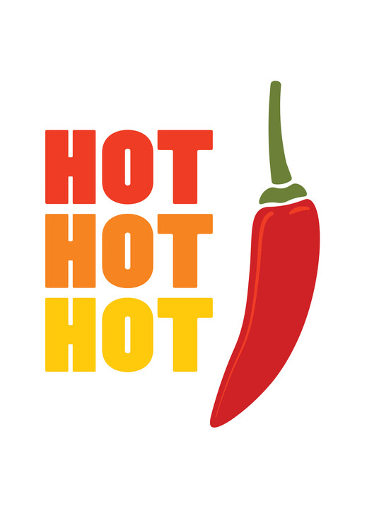 Poster Hot Hot Hot Chili