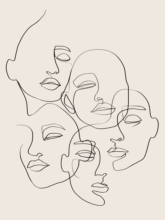 Canvas Print People Faces