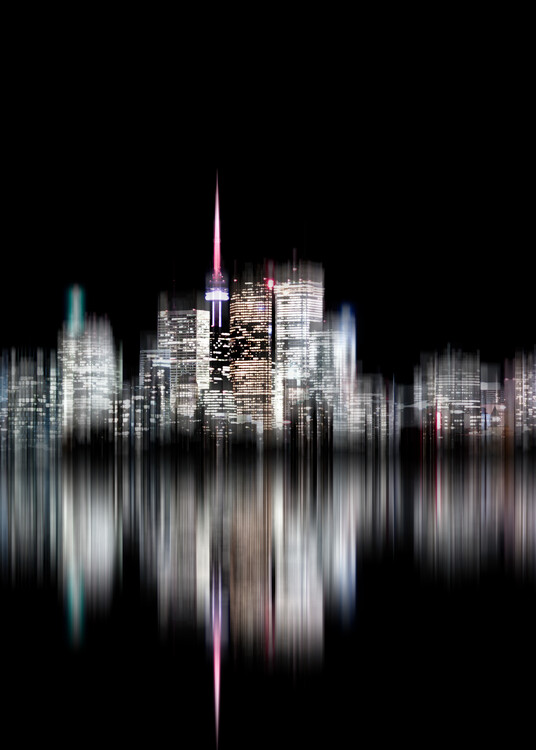 Poster Toronto Skyline Blur Version No 2
