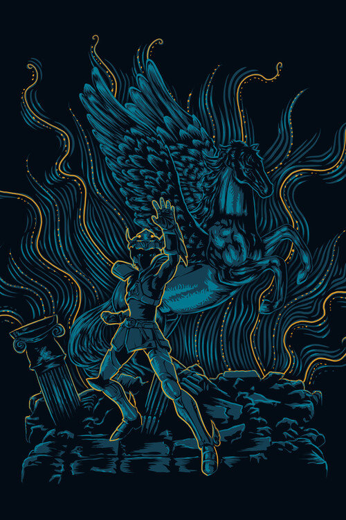 Plakát Post-impressionist Pegasus