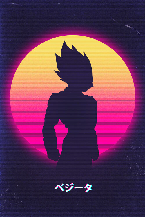 Plakat Vegeta in retro