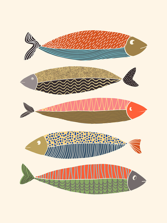 Canvas Print Fish collection