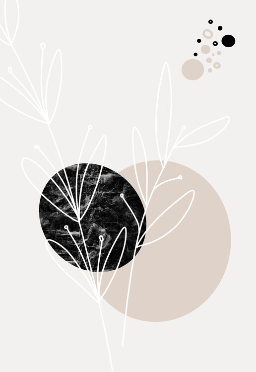 Canvas Print Minimal leafs