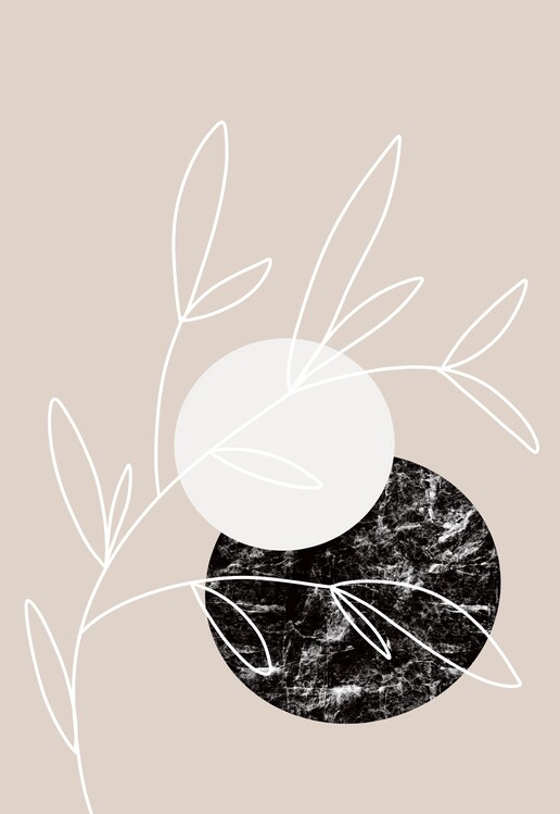 Canvas Print Minimal leafs3