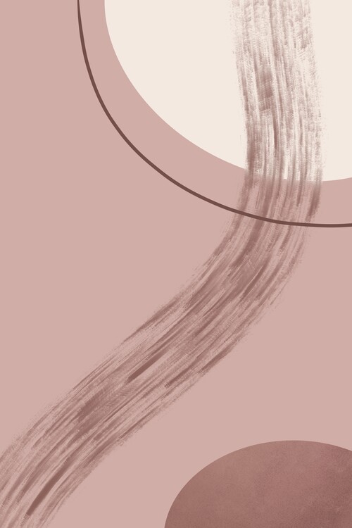 Poster Rose gold abstract