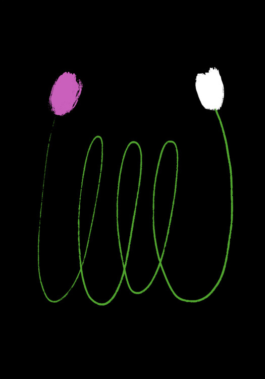 Poster TWO TULIPS