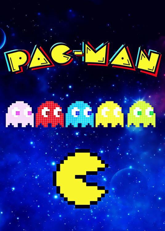 Canvas Print memories pac man