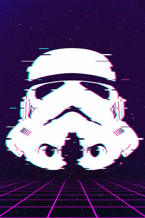 Plakát Glitch trooper