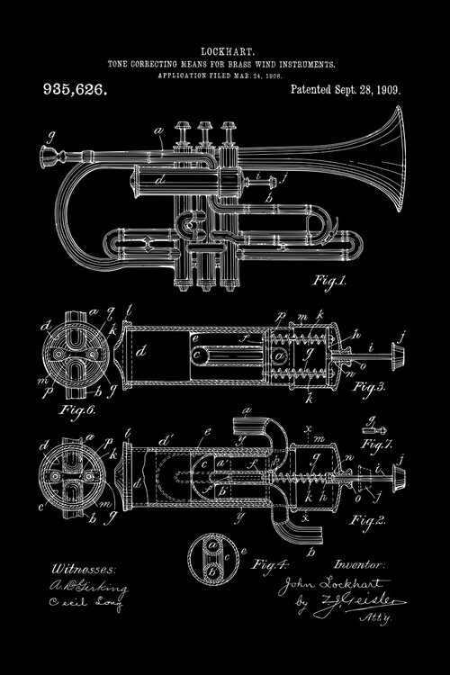 Poster Trumpet Patent