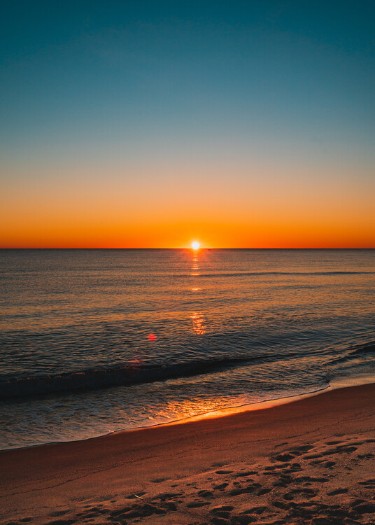 Poster Amanecer en el mar