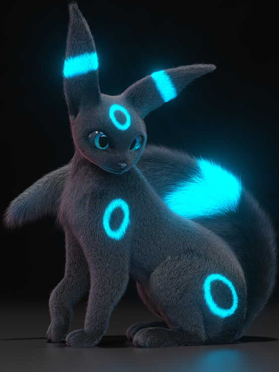 Poster Elegant Umbreon - Shiny