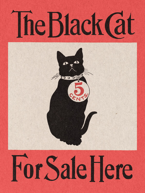 Poster The Black Cat Advert (Feline Vintage)