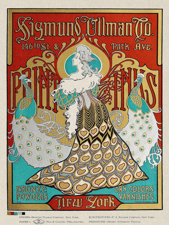 Αφίσα Sigmund Ullman Bronze Powders Advert (Gilded Vintage)
