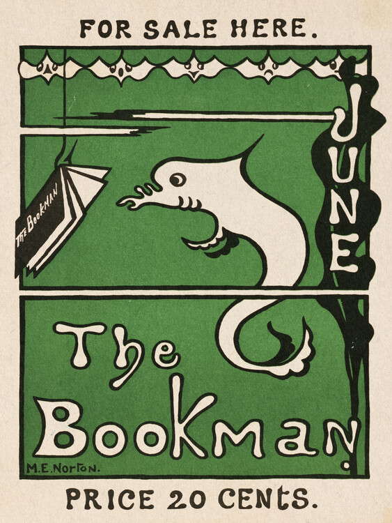Poster The Bookman Advert (Aquatic Vintage)