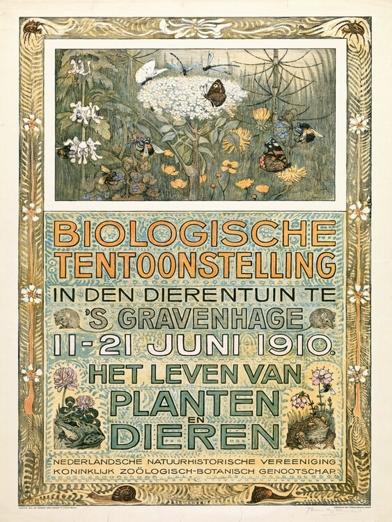 Plakát, Obraz - The Biological Exhibition of June 1910 , 30 × 40 cm