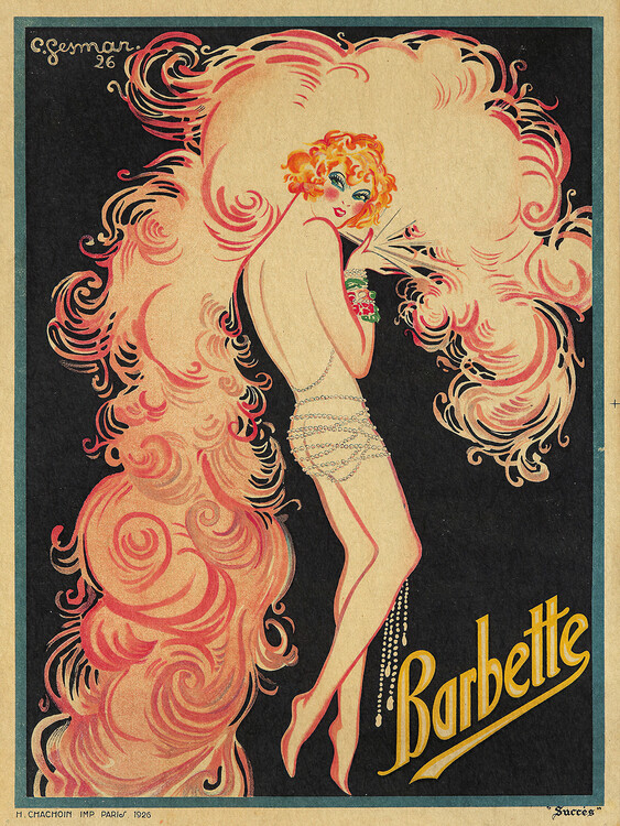 Poster Barbette Advert (Vintage Lady)