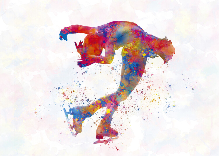 T-shirt figure skating on ice