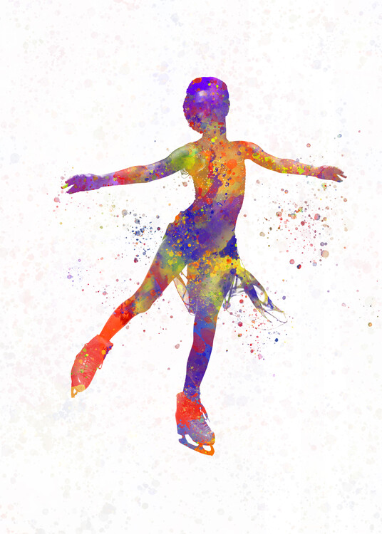 Juliste figure skating on ice