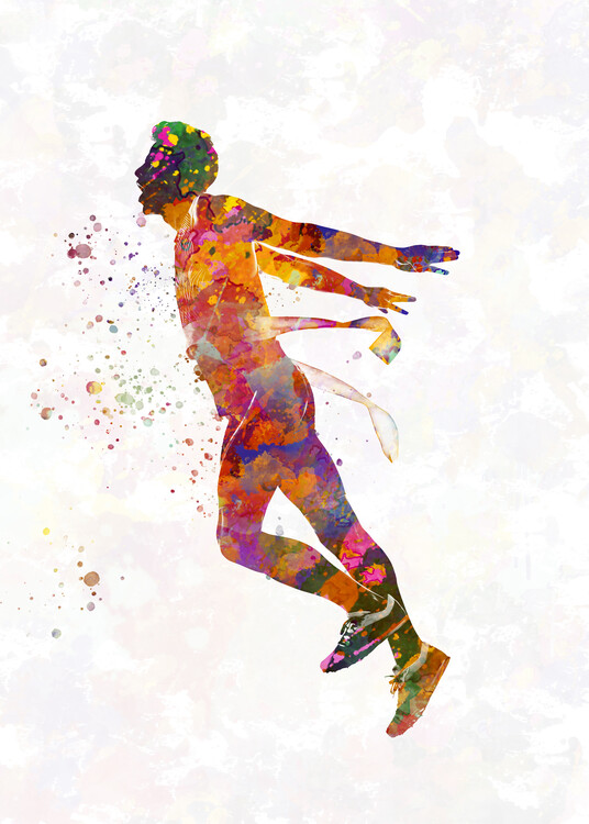 Juliste Athletics in watercolor